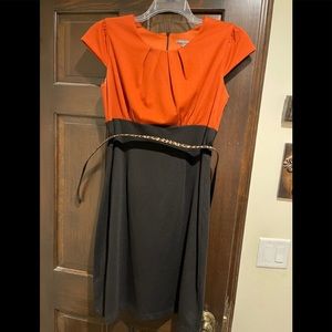 EUC Roz and Ali from Dressbarn color block dress